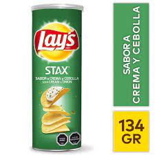 PAPAS FRITAS LAYS STAX CEBOLLA 134 G